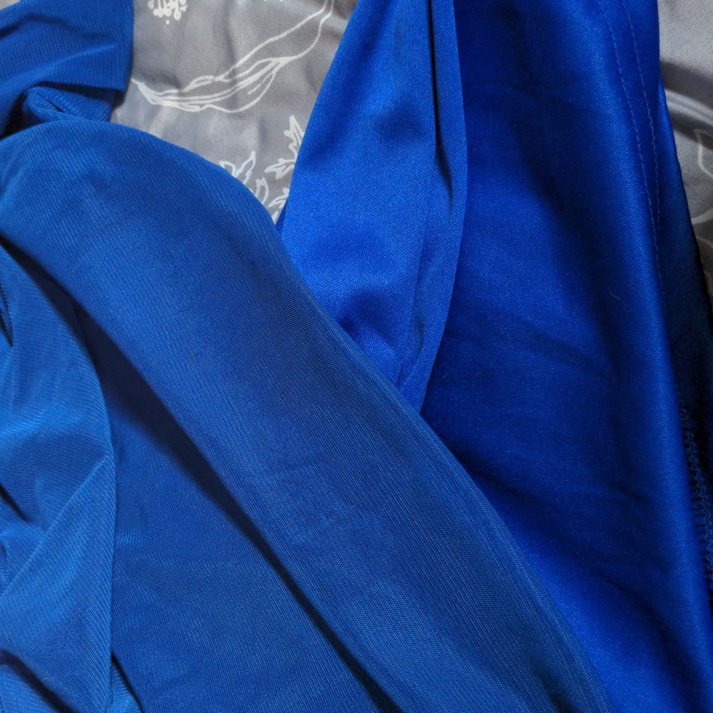 Blue and black strapless dress - Picture 5 of 7
